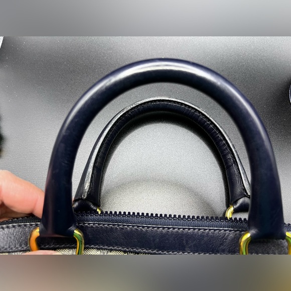 CELINE Macadam Boston Tote Bag M03 Navy Tan Cream PVC Leather - COA INCLUDED! - Picture 12 of 17